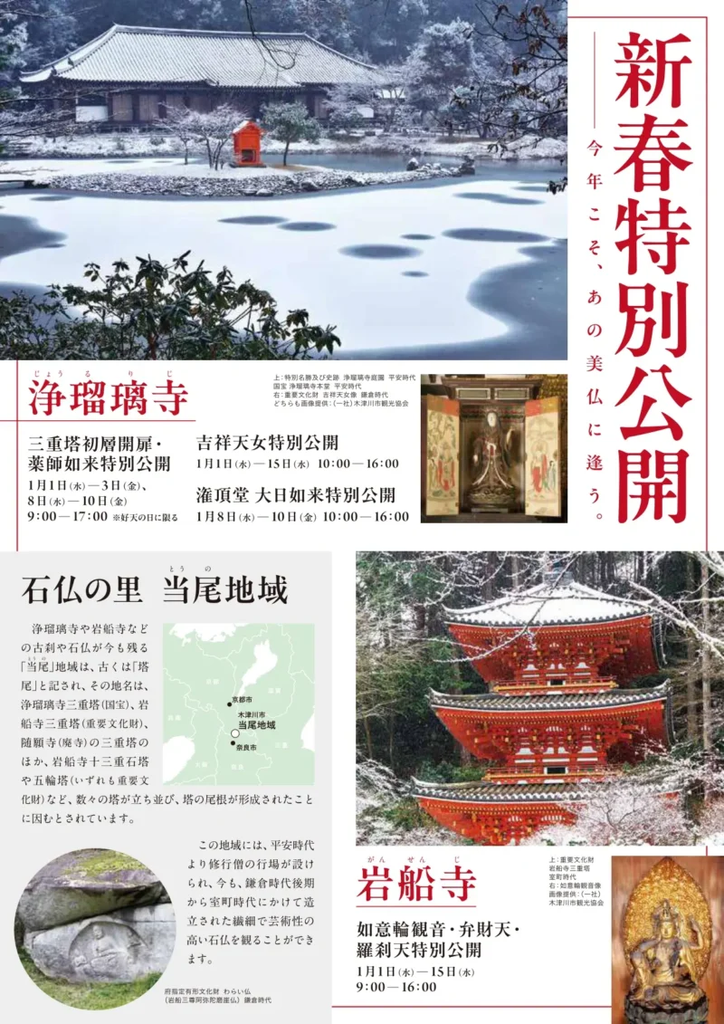 浄瑠璃寺・岩船寺｢新春特別公開・夜間特別拝観｣